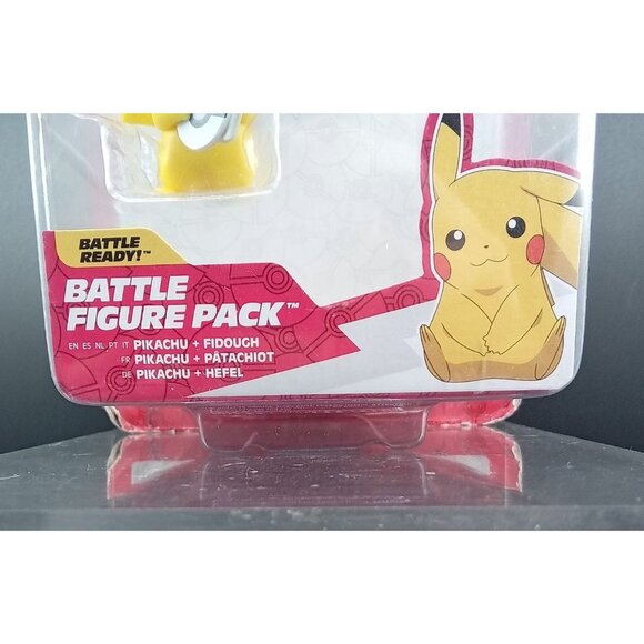 Pokémon Battle Figure Pack Pikachu & Fidough Scaled for Battle Sealed Toy Set - Picture 2 of 6